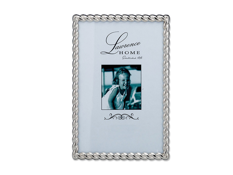 Lawrence Frames 710046 Silver Metal Rope Picture Frame