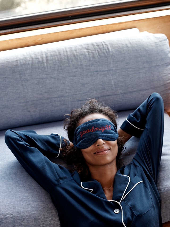 Madewell Chambray Shut-Eye Sleep Mask