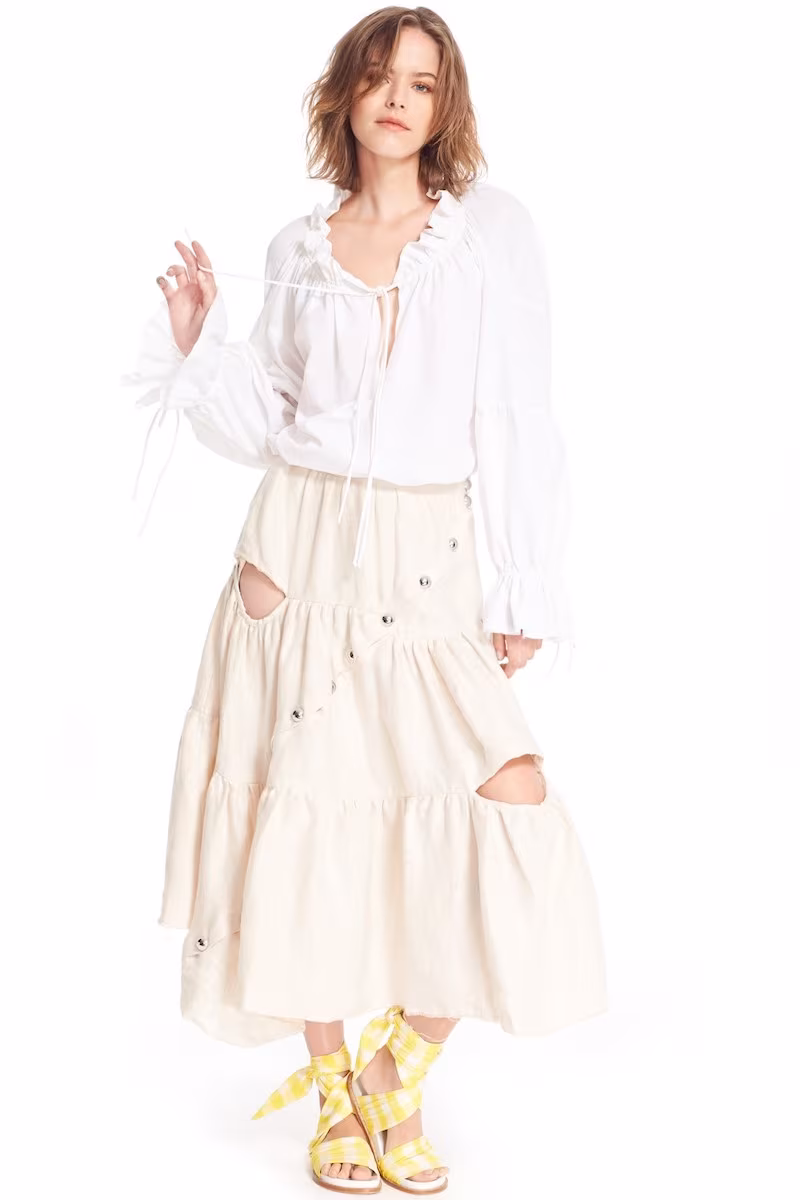 Marques'Almeida Gathered Pirate Top
