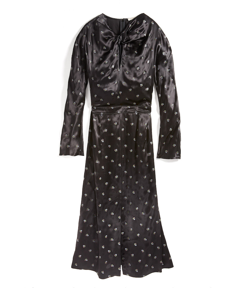 Nina Ricci Printed Satin Dress
