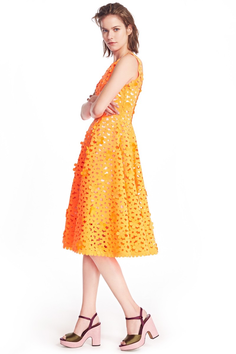 PASKAL Floral Laser Cut Fit & Flare Dress
