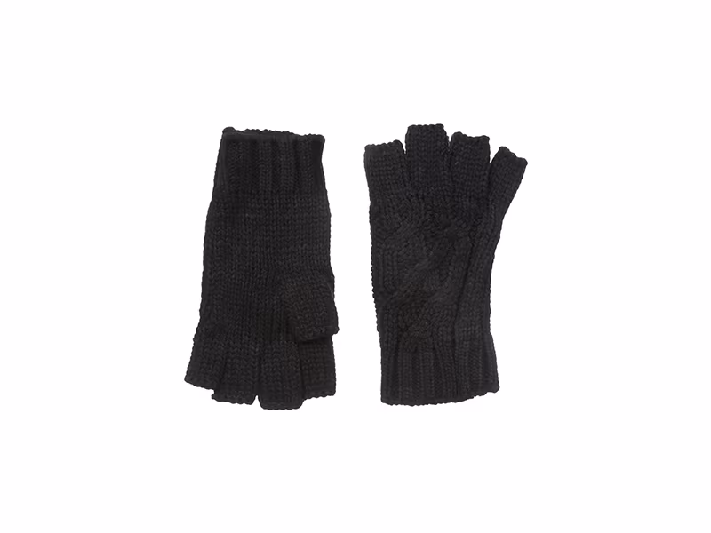 RAMPAGE Cable Knit Cut Off Gloves