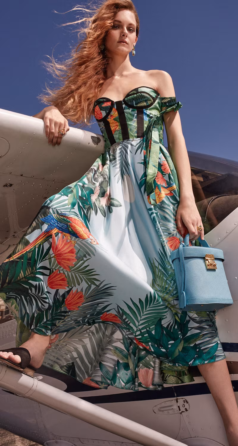 Rochas Corseted Bodice Dress