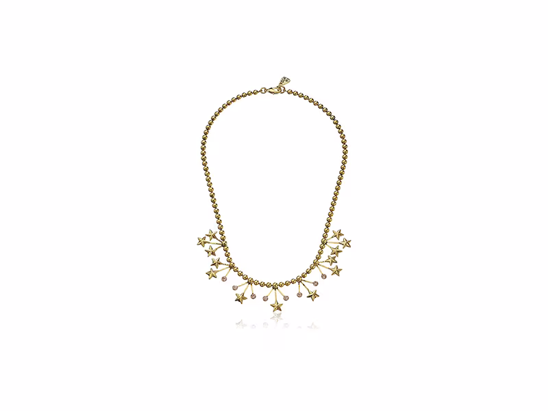 Yochi Stars Crystal Statement Necklace