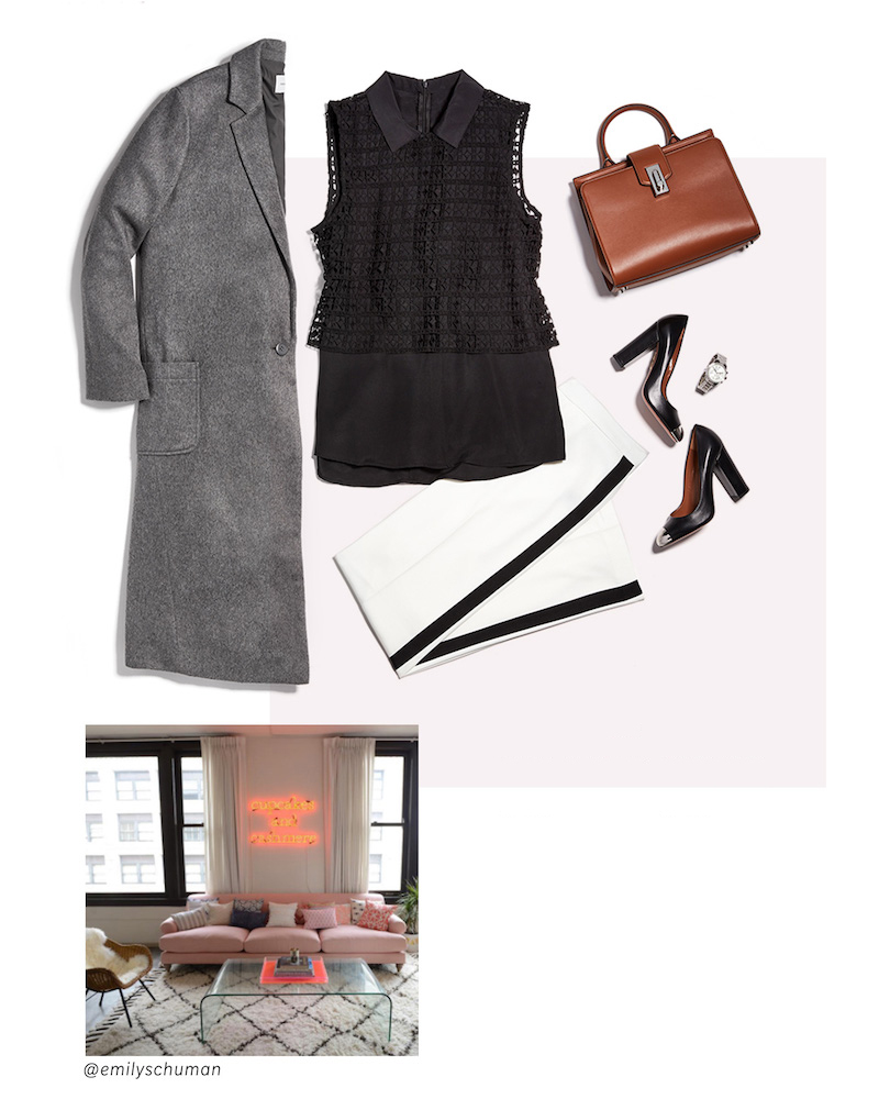 cupcakes and cashmere Levin Long Melton Duster Coat