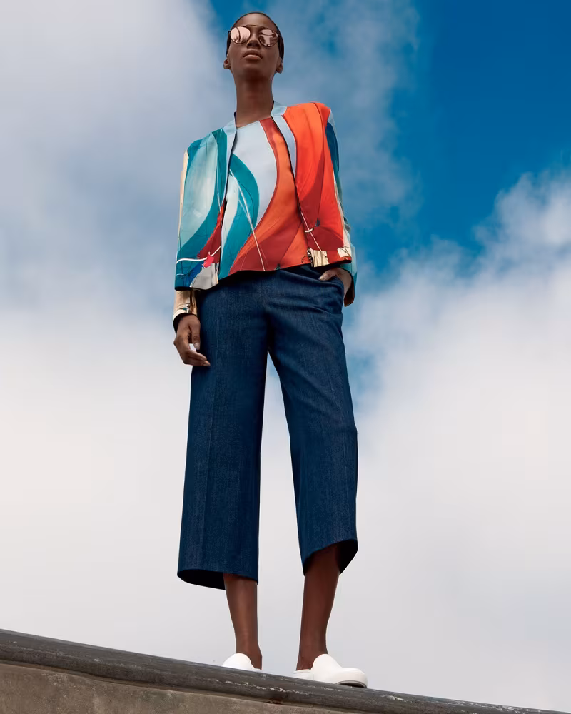 Akris punto Sail-Print Bomber Jacket