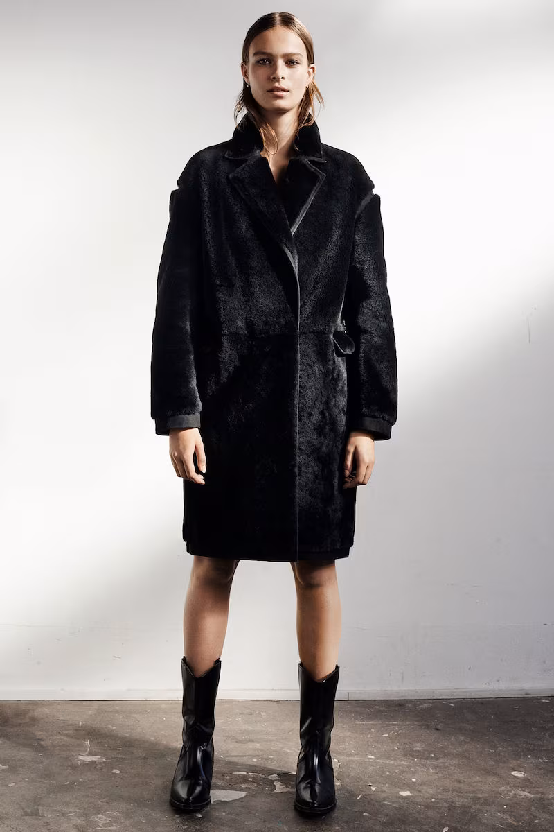 AllSaints Limited Jale Shearling Coat