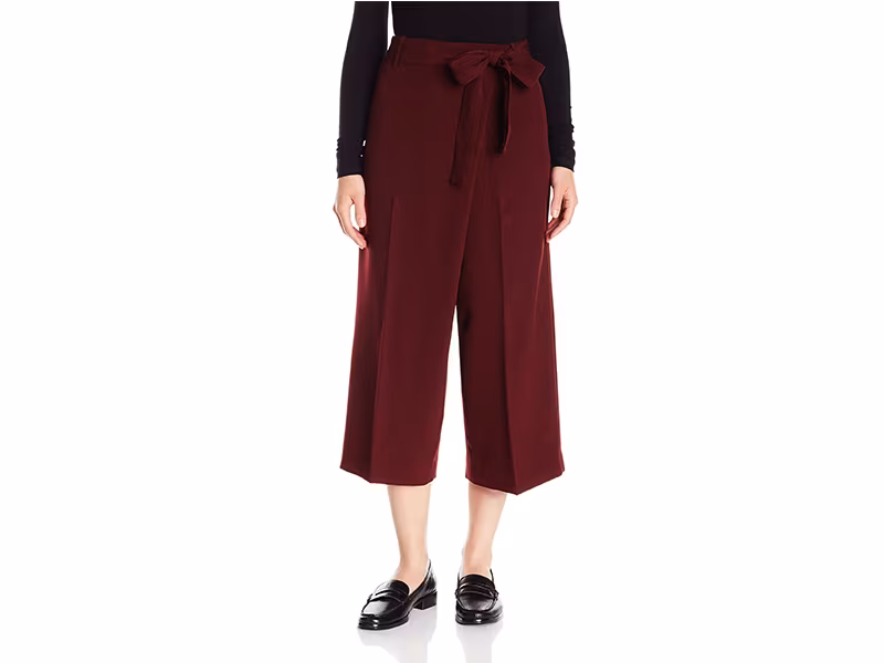 Anne Klein Wide Leg Tie Front Pant