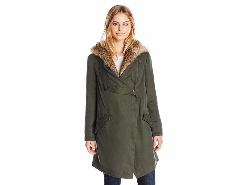 BB Dakota Gerrard Coat with Faux Fur