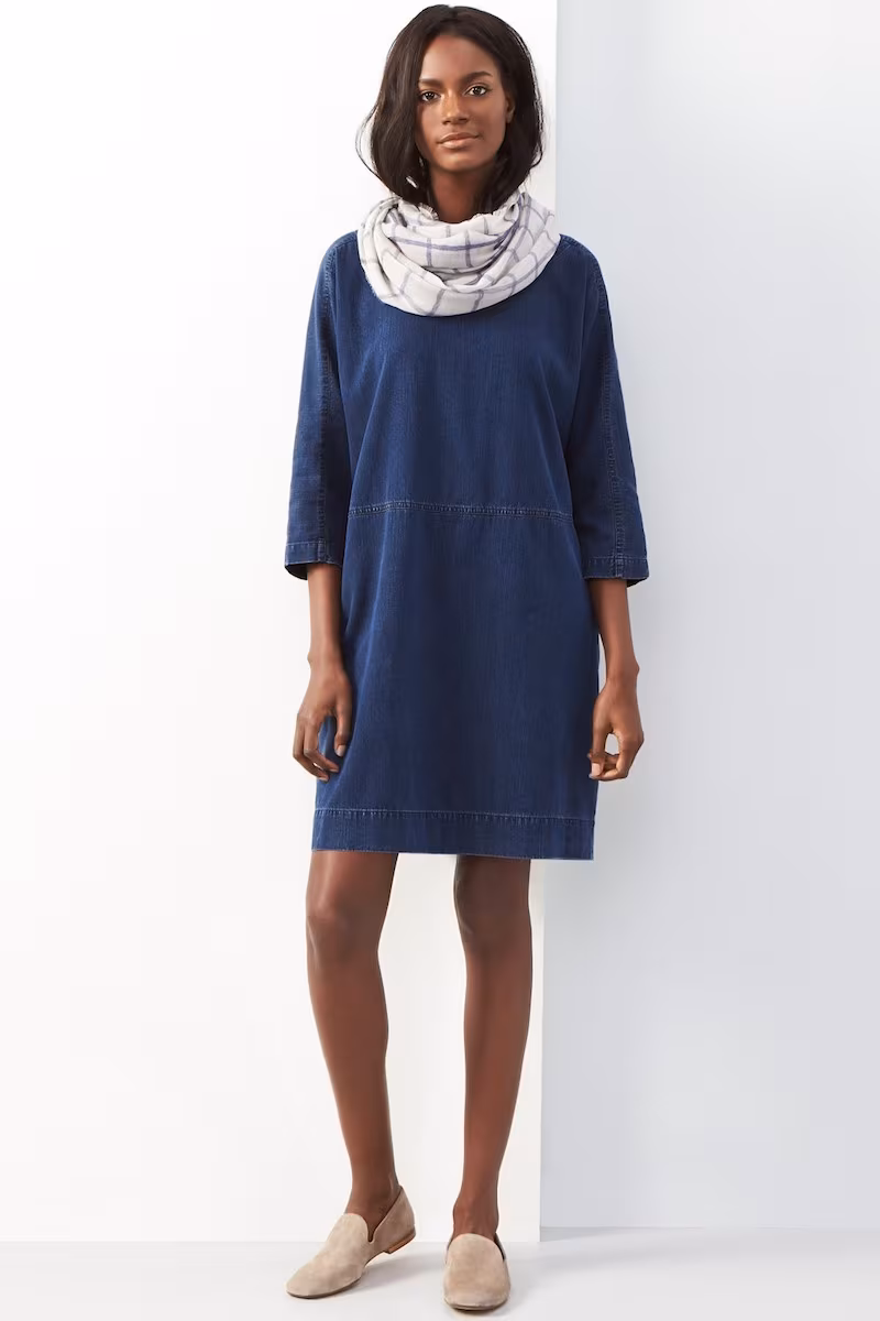 Eileen Fisher Denim Shift Dress