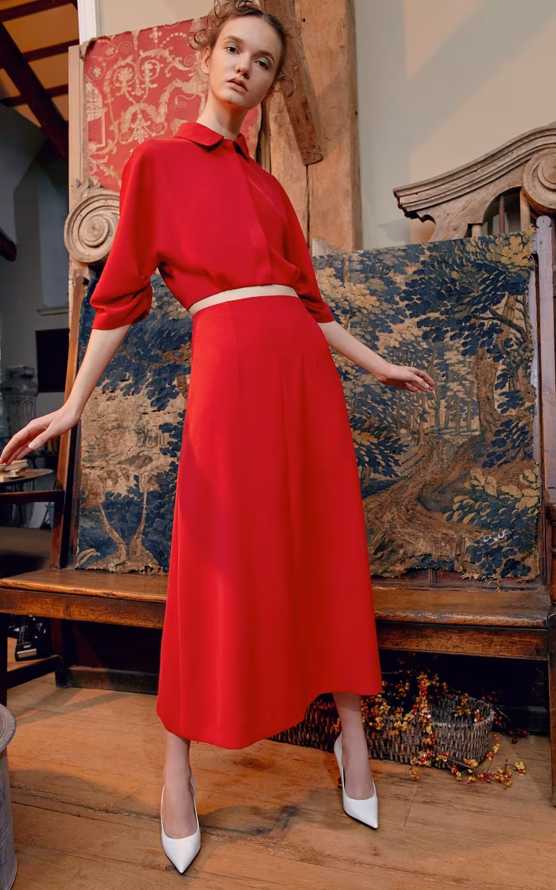 Emilia Wickstead Dana Ruffle Sleeve Shirt