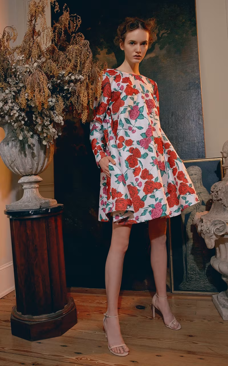 Emilia Wickstead Presley Long Sleeve Dress