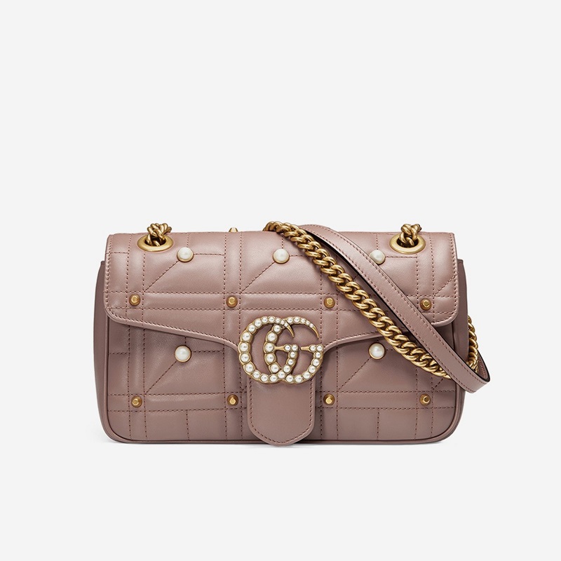 Gucci GG Marmont Pearly Matelassé Mini Bag