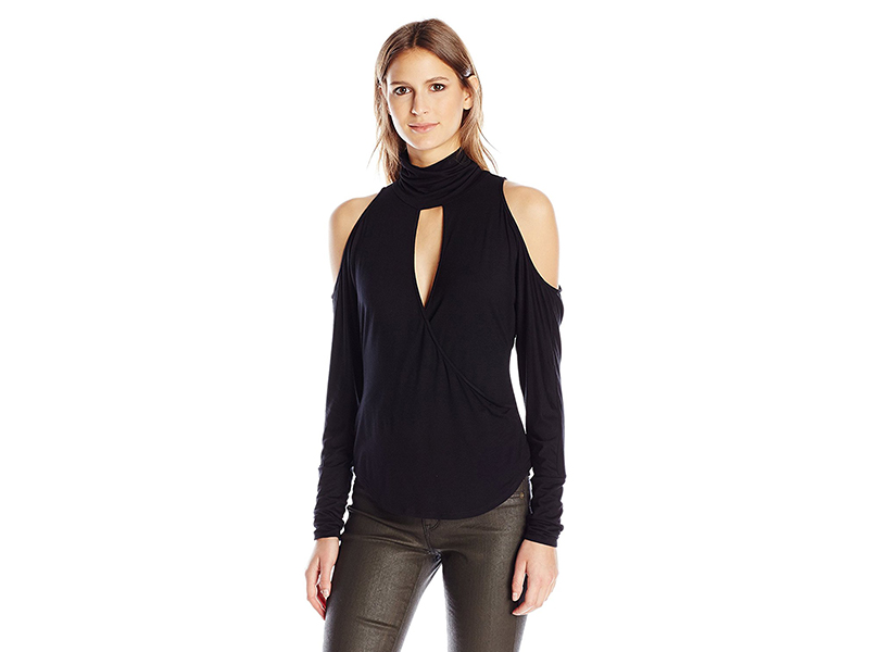 Haute Hippie Song in My Heart Cold Shoulder Blouse