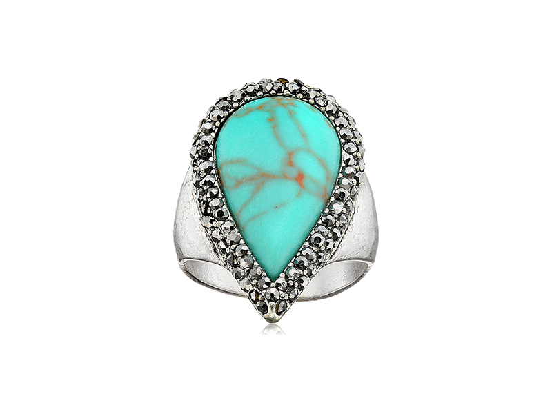 Lucky Brand Turquoise Pave Ring