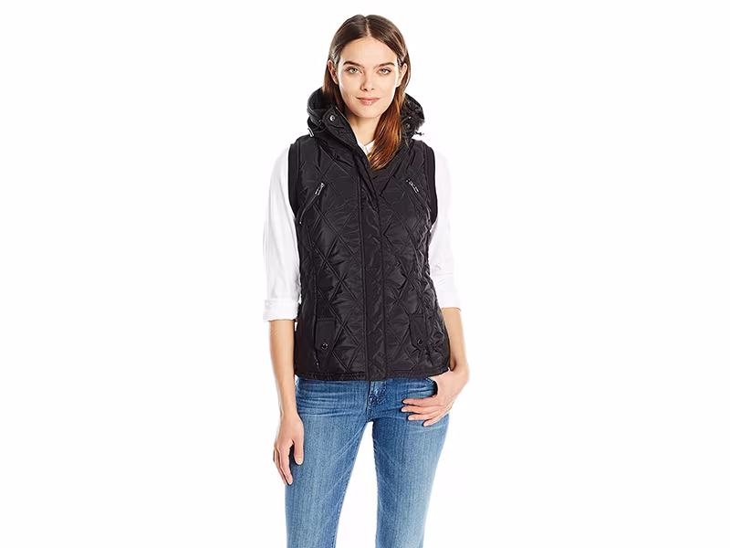 Members Only Quilted Vest with Sherpa Lining