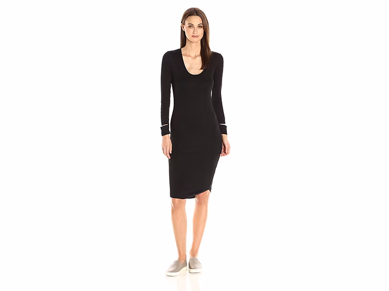 Monrow Cut Out Cuff Dress