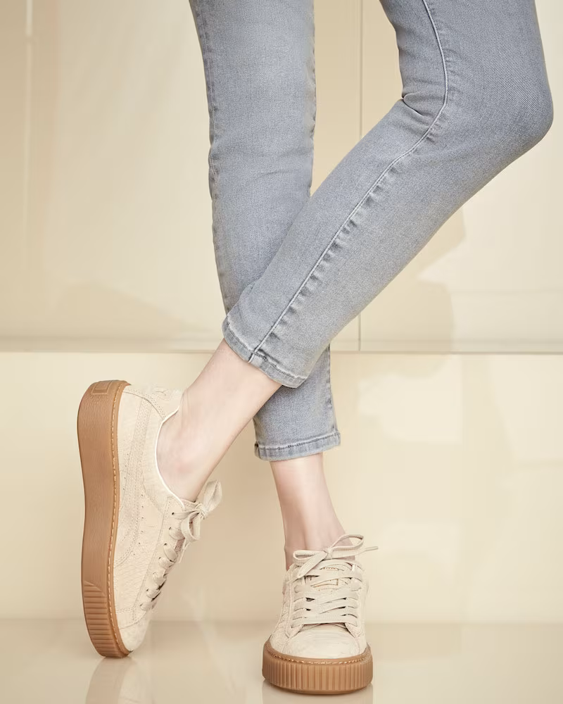 Puma Snake-Embossed Suede Sneaker