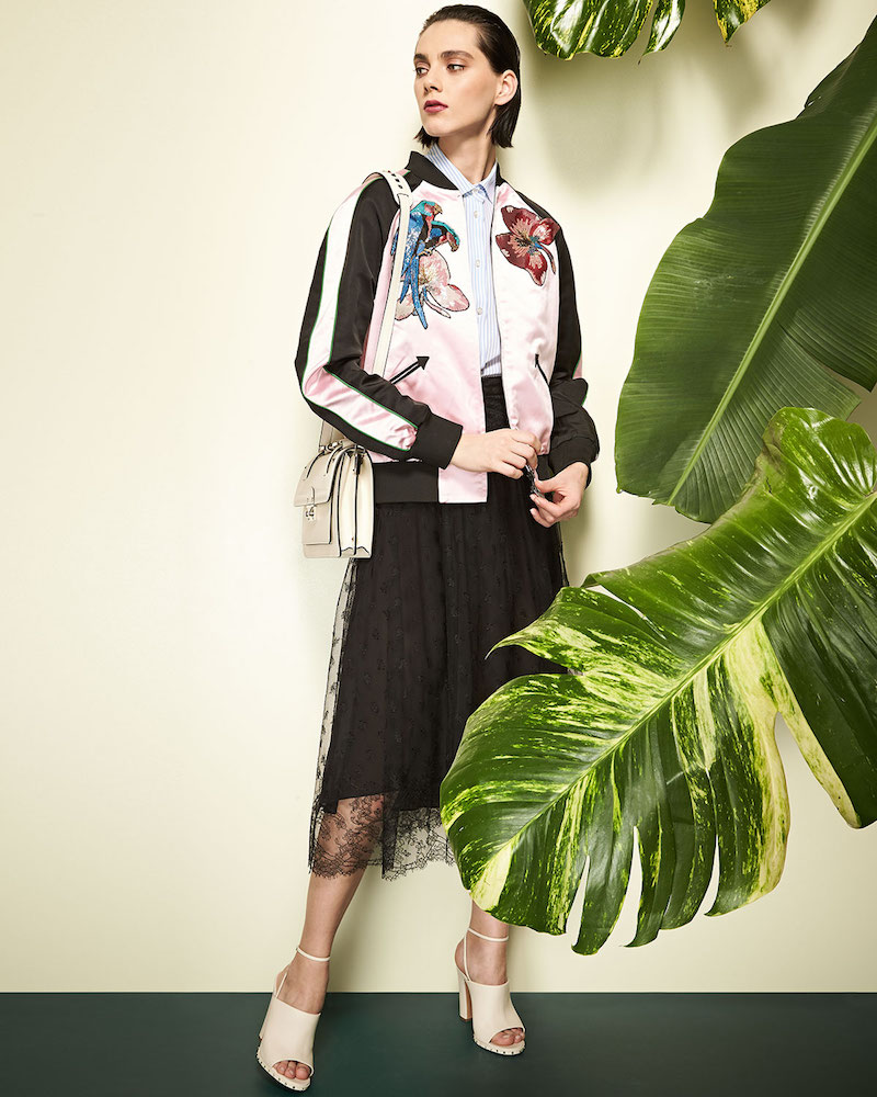 Valentino Lace A-Line Midi Skirt