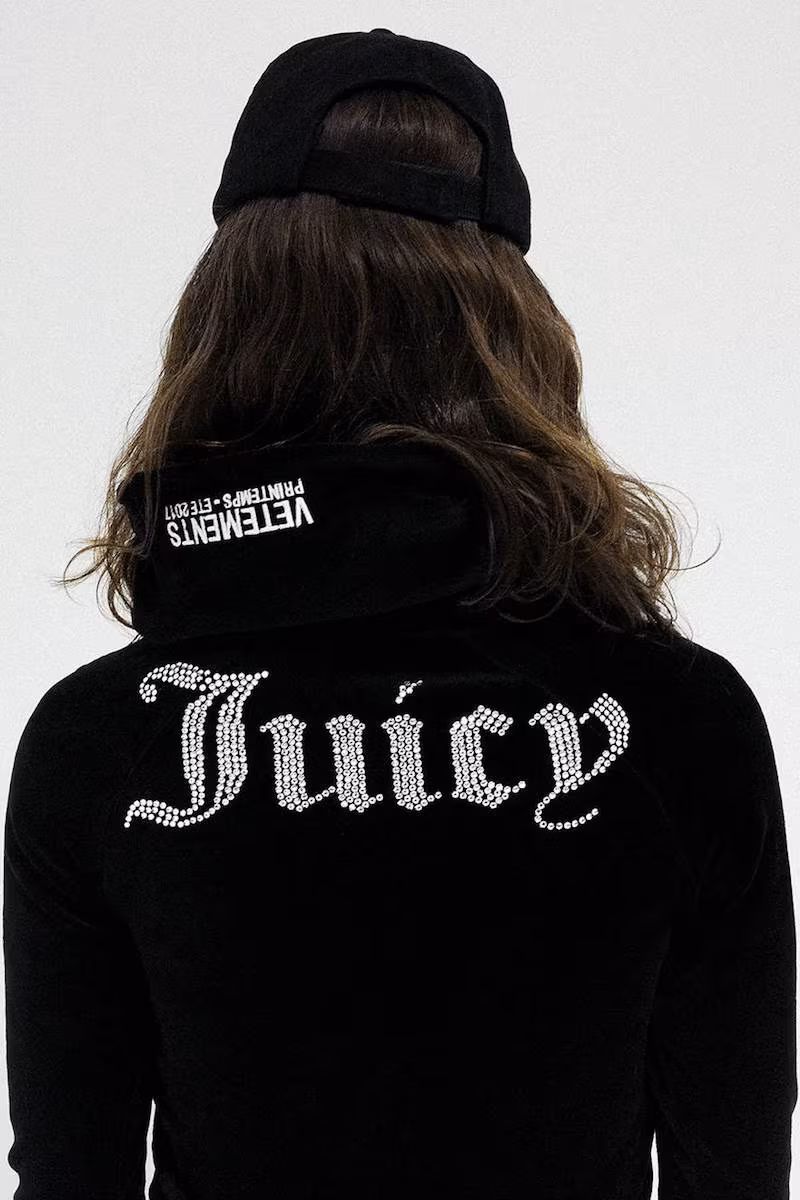 Vetements Juicy Logo Velvet Sweatshirt