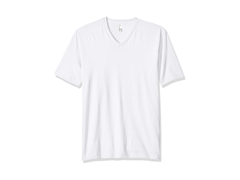 American Apparel Fine Jersey Short Sleeve Classic V-Neck T-Shirt