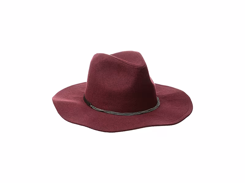 BCBGeneration Delicate Chain Flannel Panama Hat