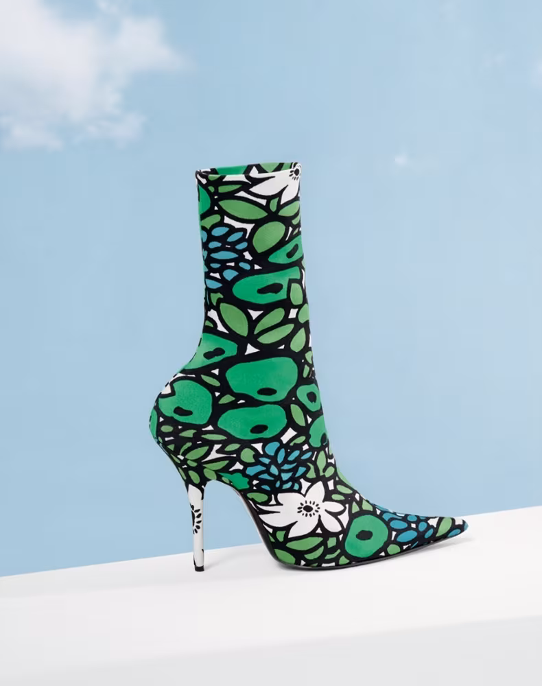 Balenciaga Pointy Toe Mid Boot
