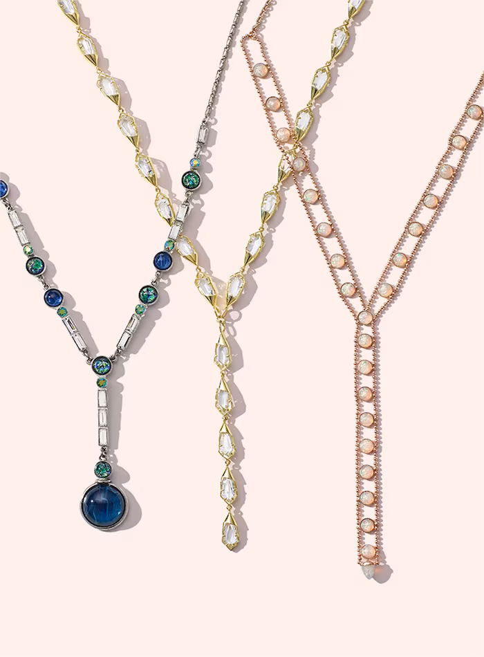 Ben-Amun Jewelry Eclipse Lunar Y-Shaped Necklace