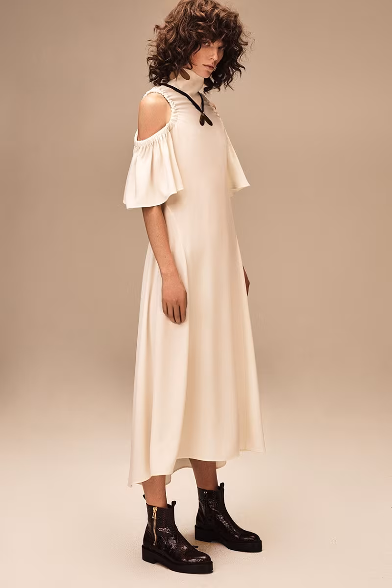 Ellery Deity cut-out shoulder dress