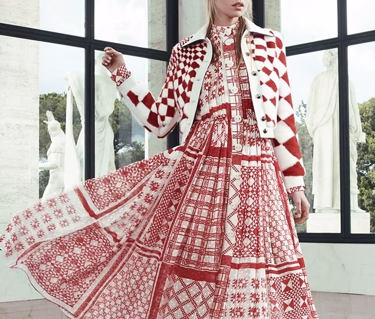 Fendi Foulard-print plumetis-chiffon midi dress
