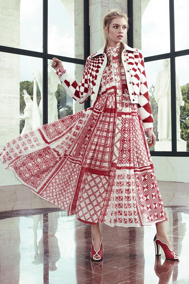 Fendi Foulard-print plumetis-chiffon midi dress