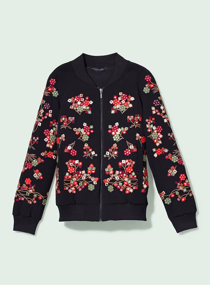 French Connection Gilliam Stitch Bomber Jacket