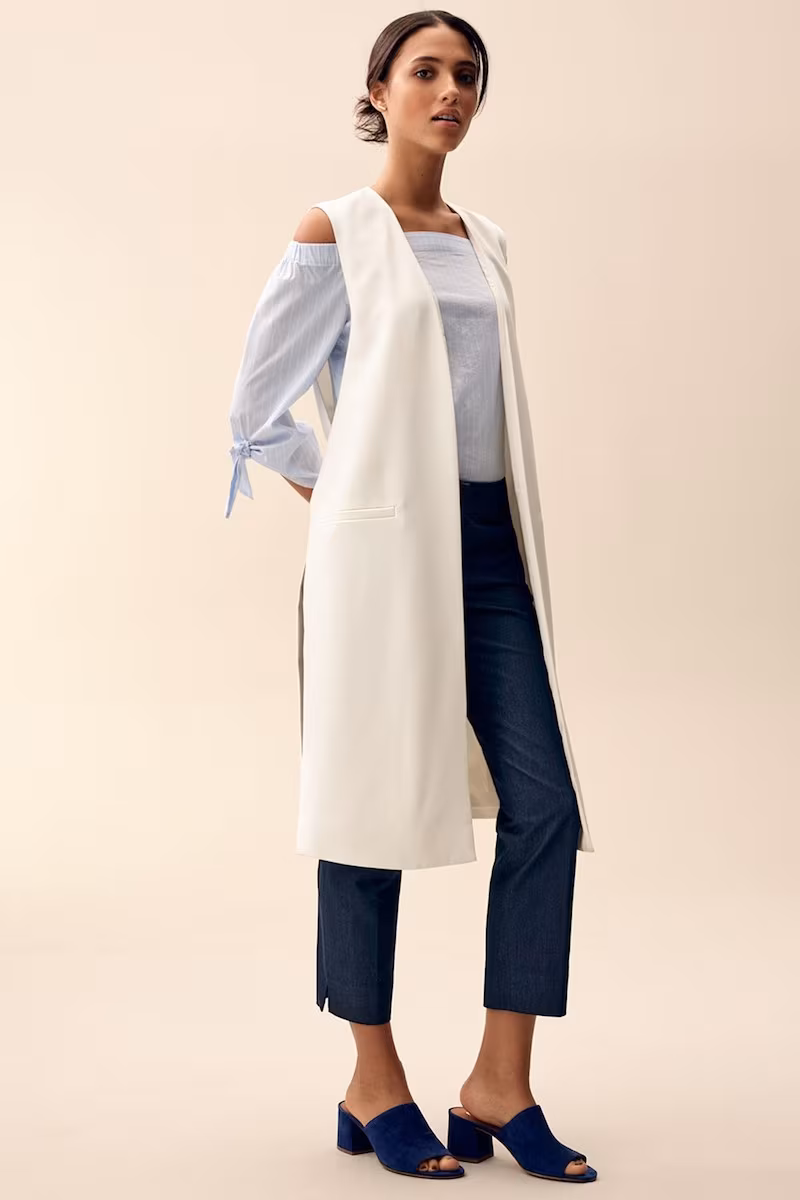 Halogen Long Twill Vest