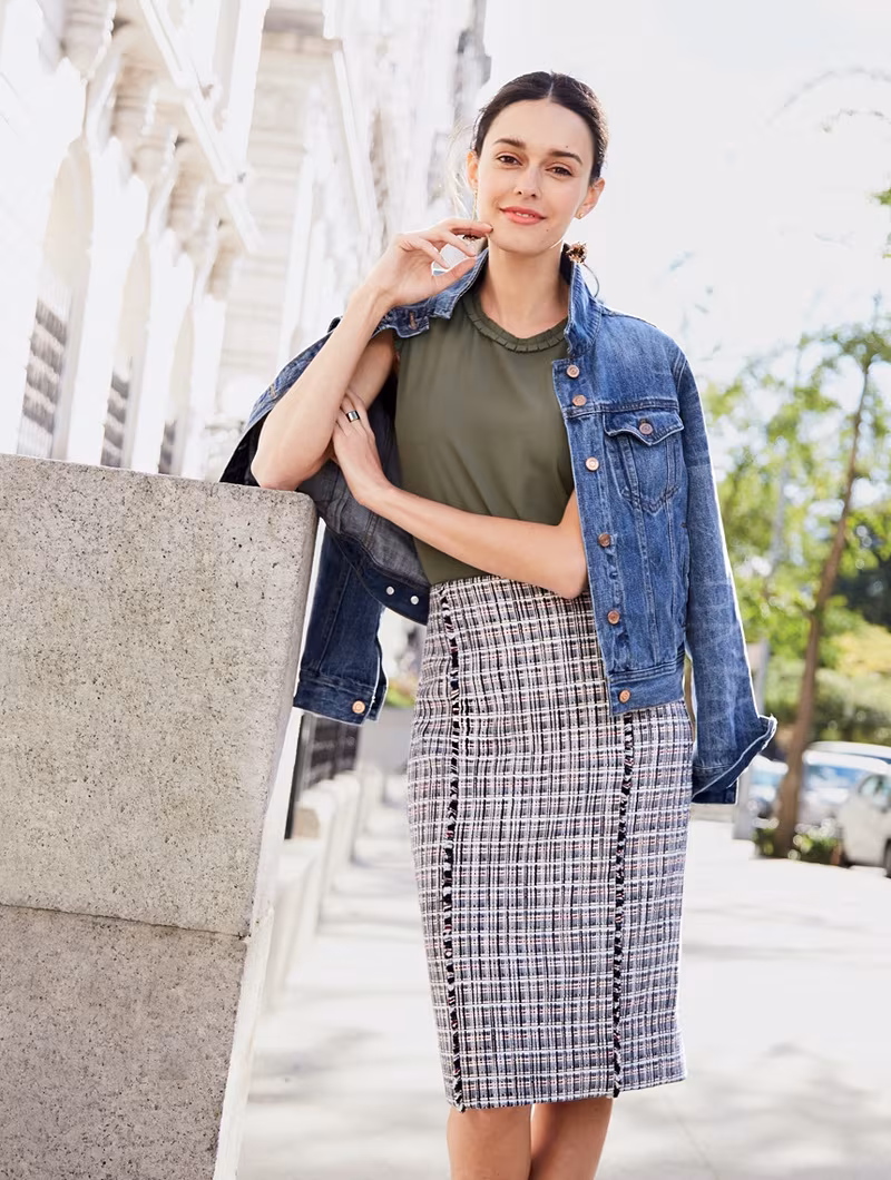 J.Crew Drapey ruffle-trim top