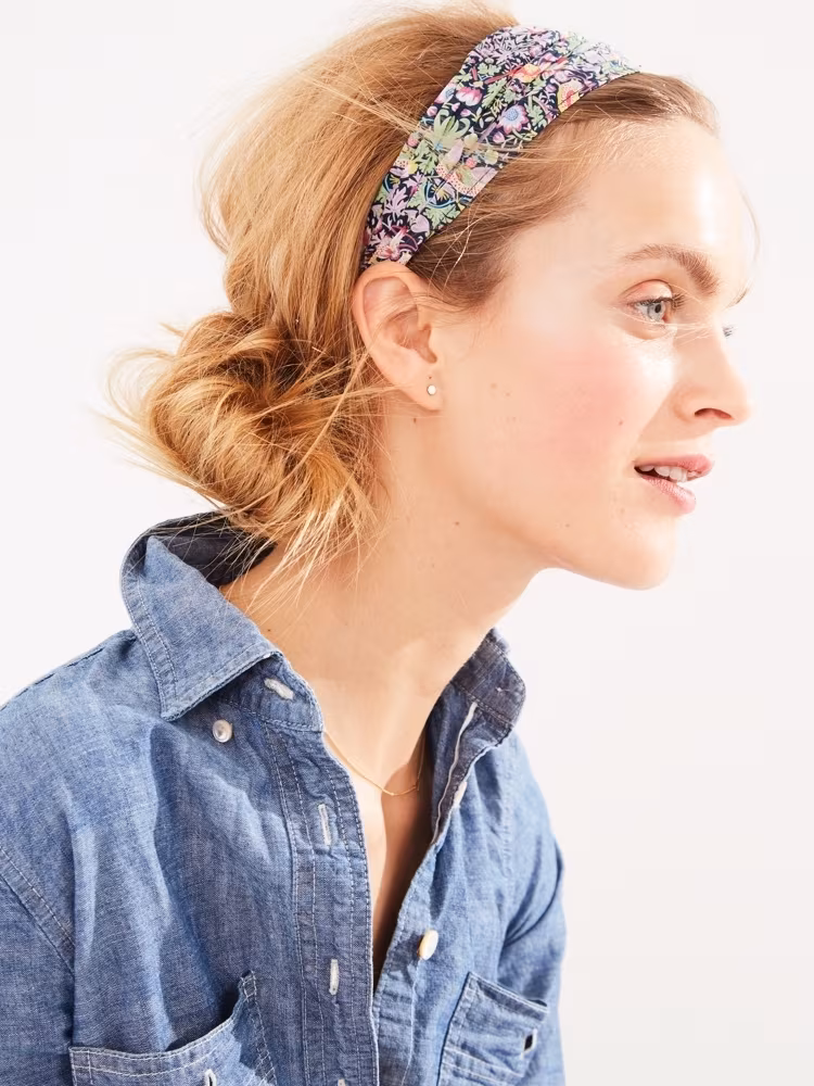 J.Crew Liberty Strawberry Theif Floral Cotton Headband