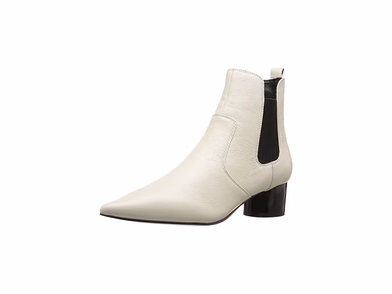 KENDALL + KYLIE Logan White Multi Milled Nappa/Elastic Shoe