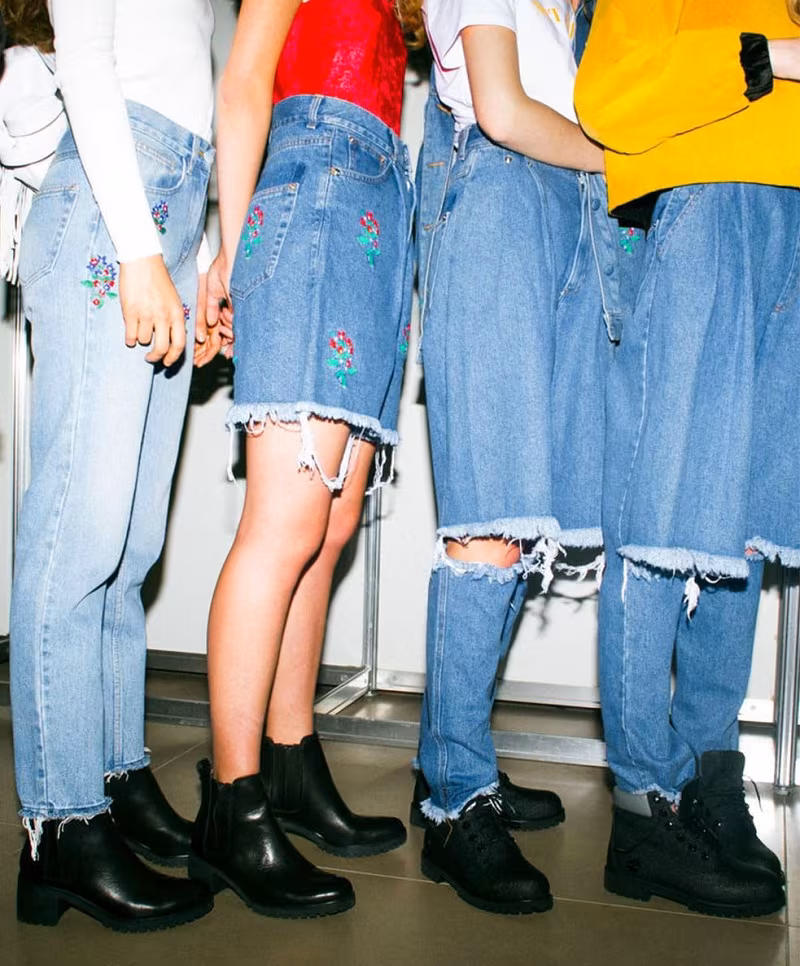 Ksenia Schnaider Denim Wide Pants