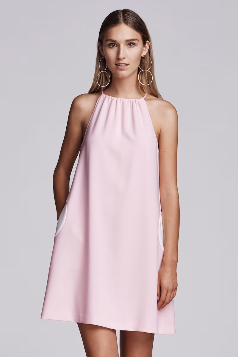 Lisa Perry Circle Crepe Shift Dress