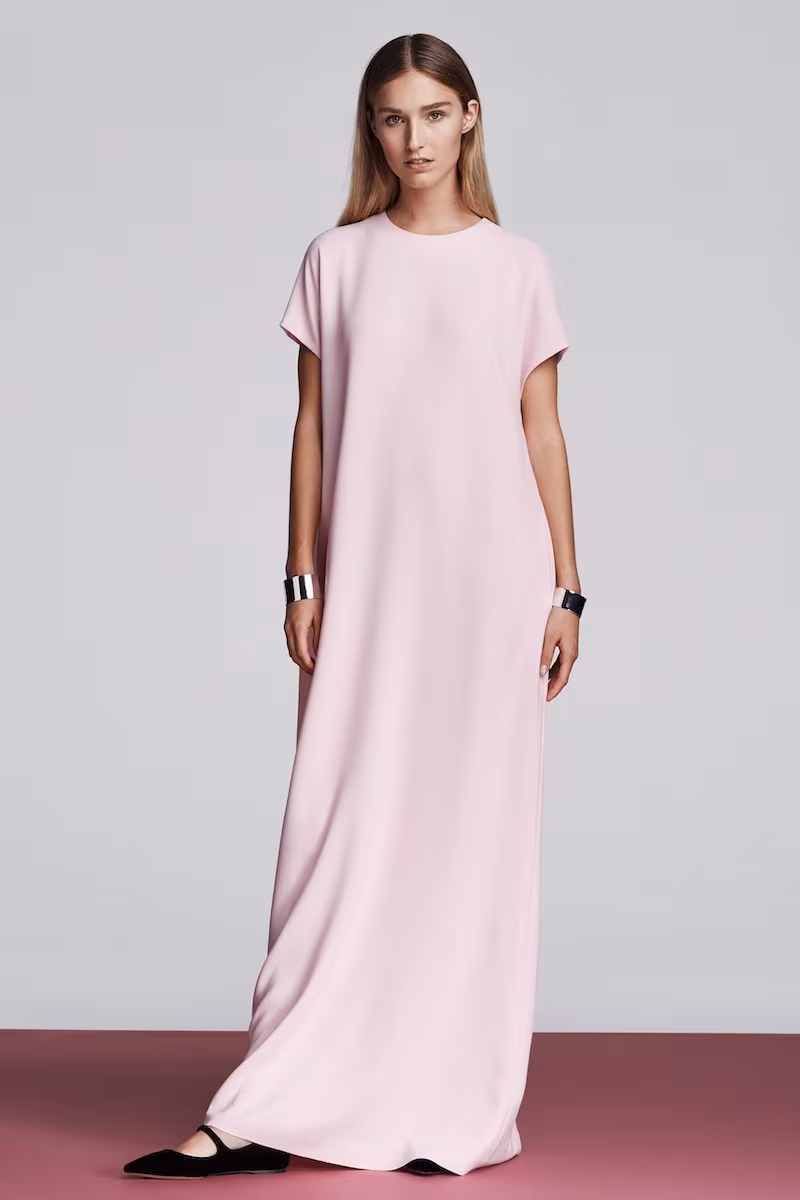 Lisa Perry Crepe Column Gown