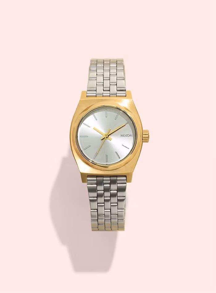 Nixon A3992062 Small Time Teller Two-Tone Stainless Steel Watch