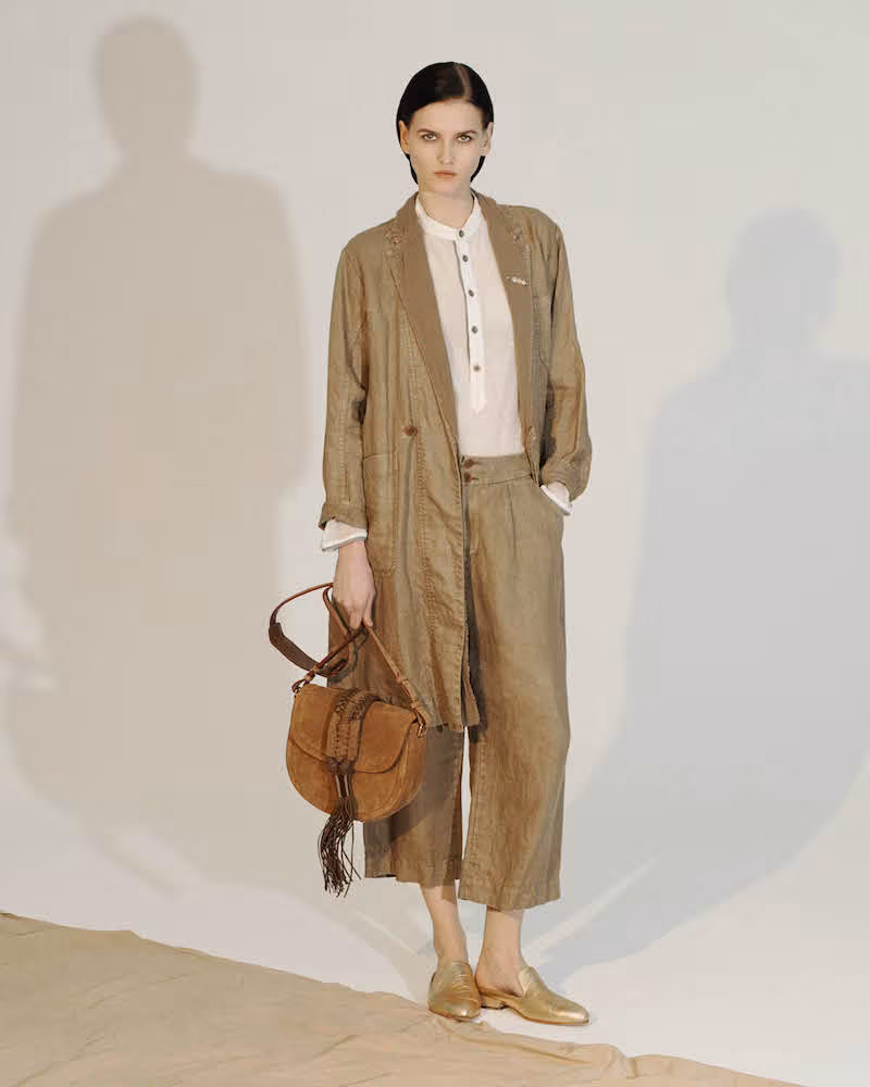 Pas de Calais Linen Trench Coat