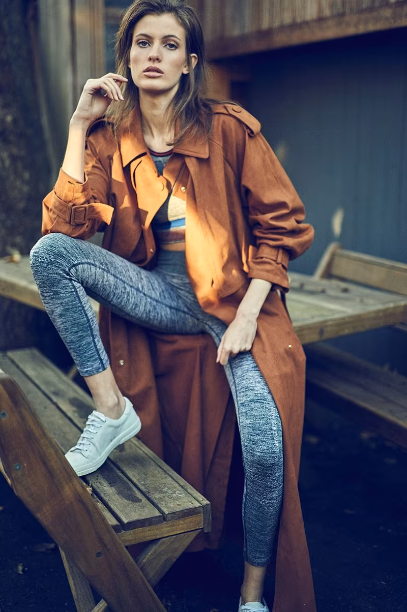 Stella McCartney Alter faux-suede trench coat