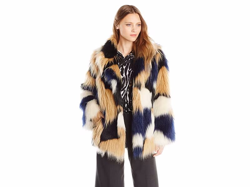 Trina Turk Makayla Faux-Fur Coat