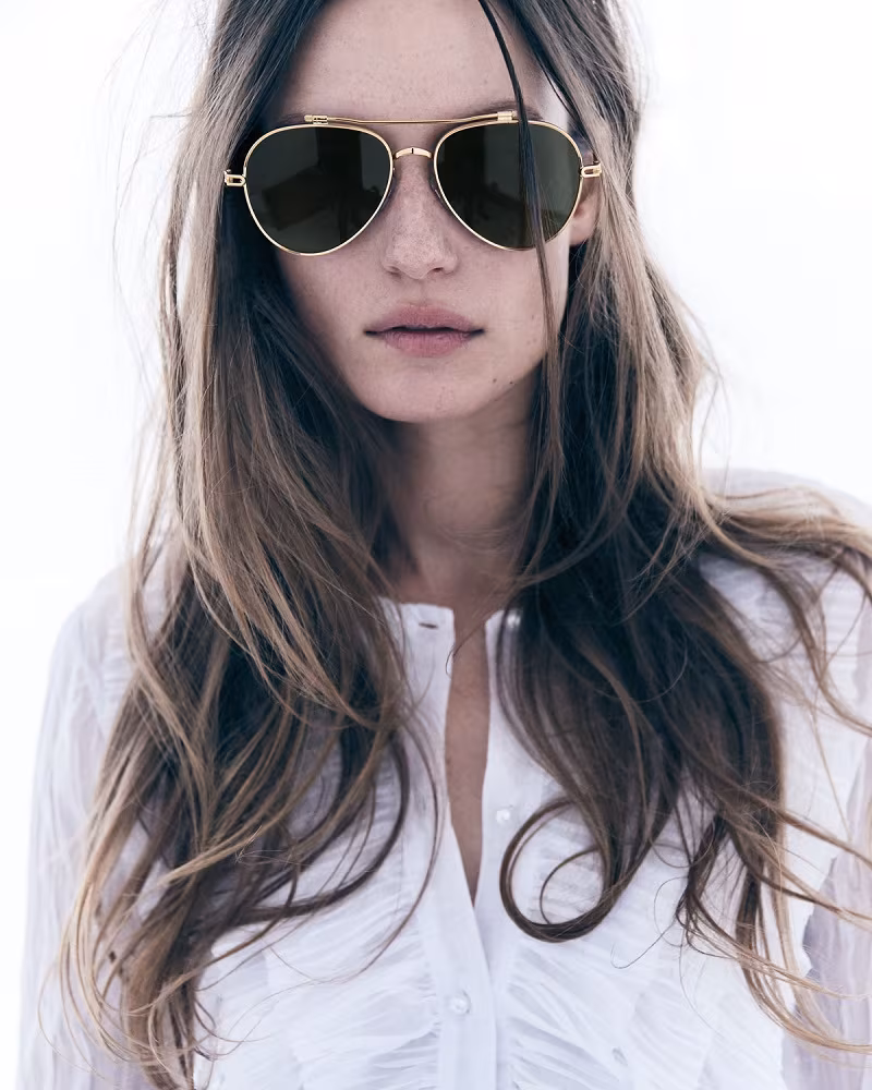 Givenchy Metal Aviator Sunglasses
