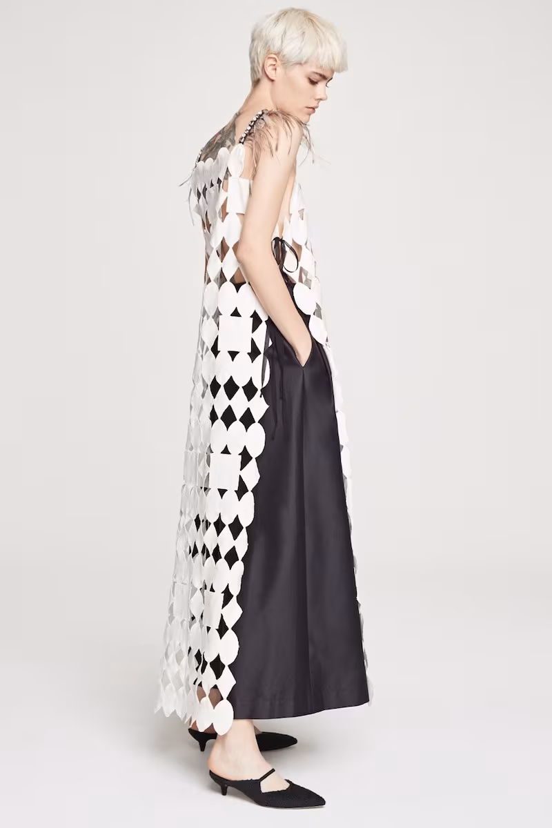 Isa Arfen Abstract Apron Dress