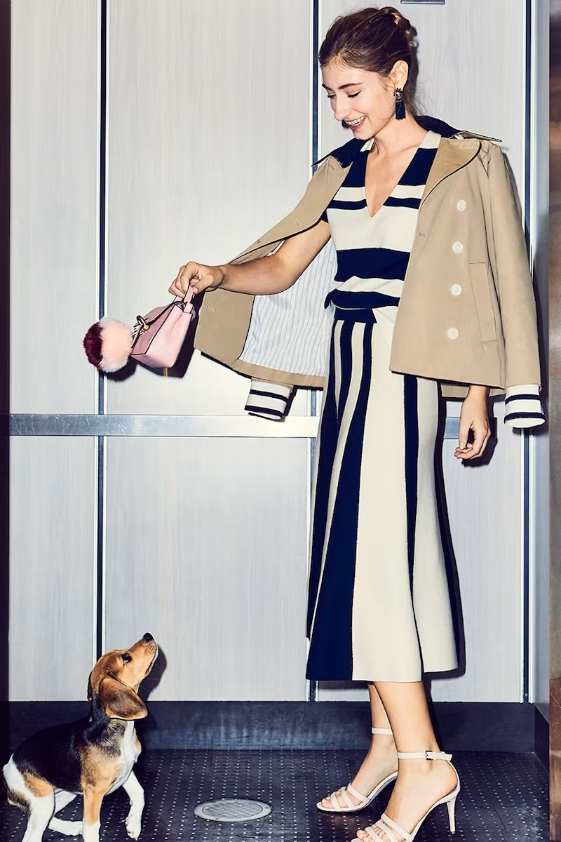 J.Crew Wool Striped Sweater-Skirt
