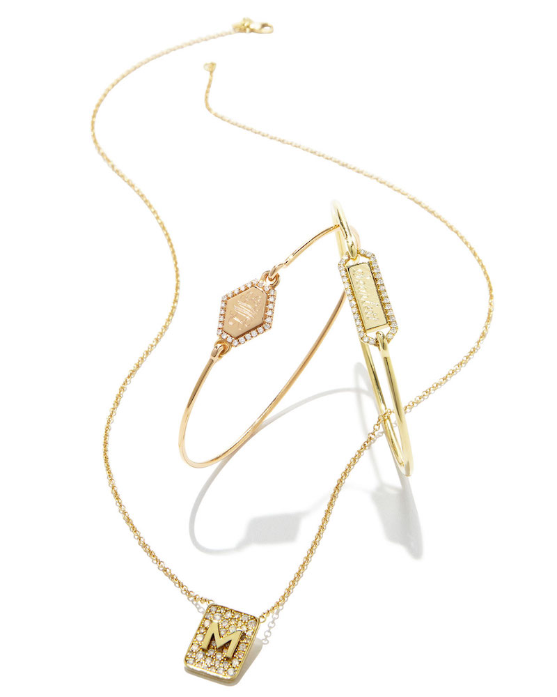Jemma Wynne Jewellery Personalized Diamond Tablet Necklace