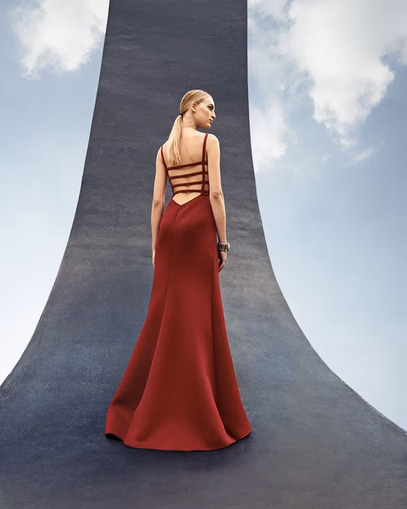 Jovani Sleeveless Scuba Mermaid Gown