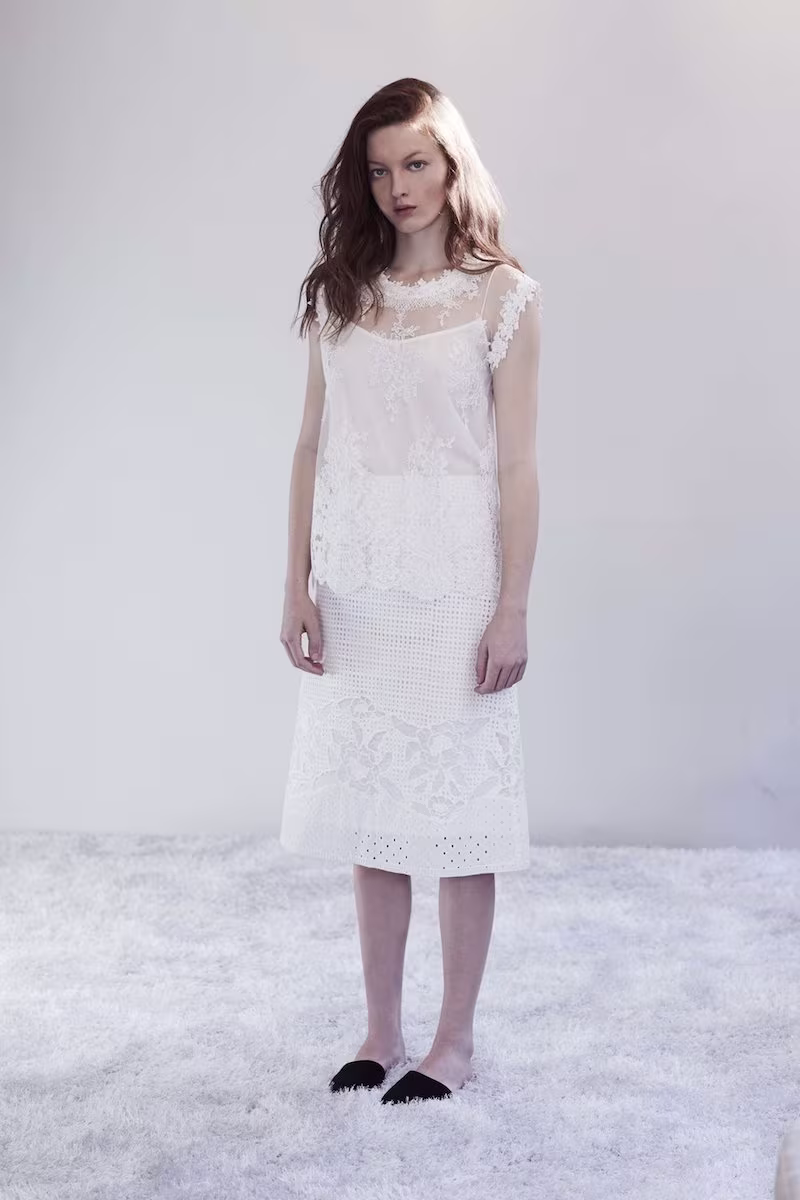 Kobi Halperin Mirabel A-line Cotton Eyelet Skirt