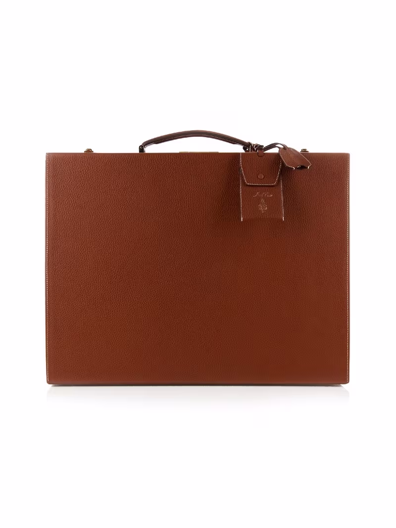 Mark Cross Grace 50cm grained-leather trunk